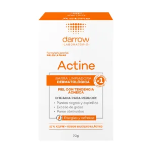 Darrow Actine Barra Piel Grasa Con Tendencia 70G