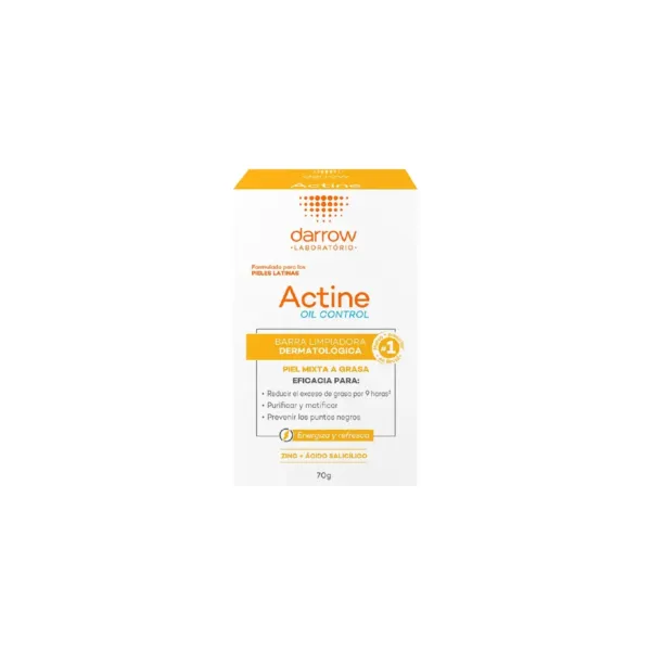 Darrow Actine Oil Control Barra Piel Mixta A Grasa De 70 Mg