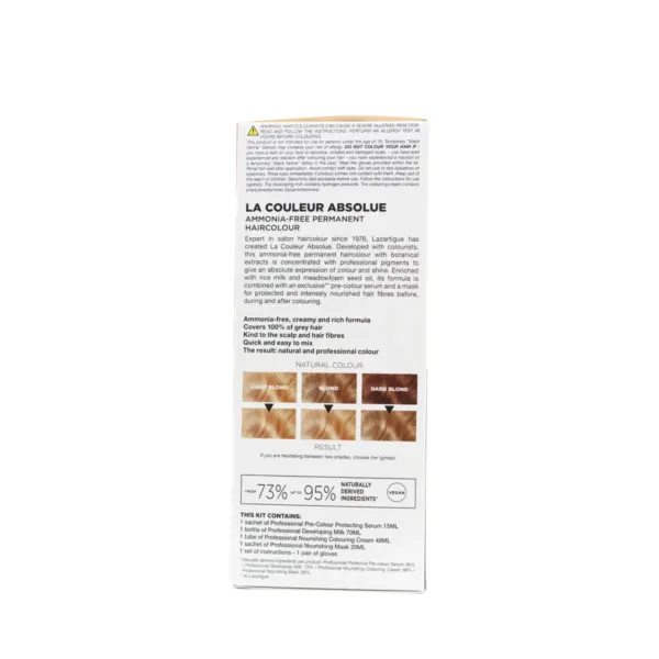 Lazartigue Permanent Haircolour  8.0 Light Blond - Image 2