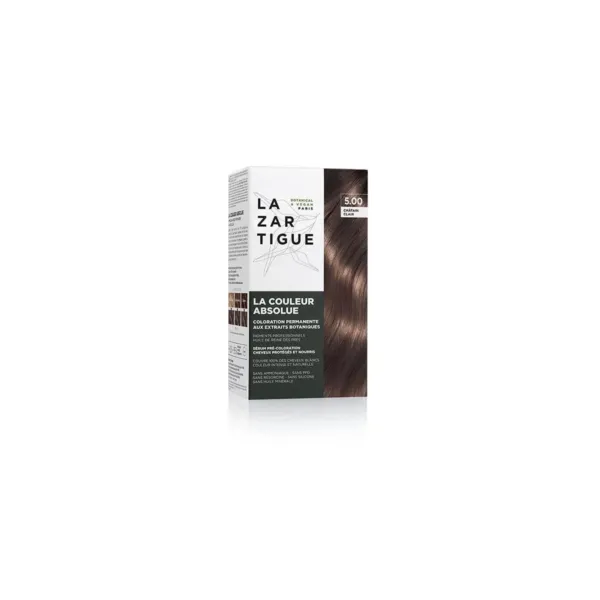 Lazartigue Permanent Haircolour With Botanical Extracts 5.0 Light Chestnut